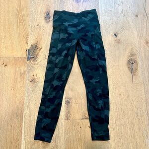Yogalicious Women's Green Camo High-Waist Leggings